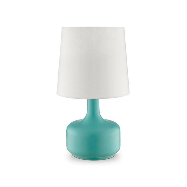 Farah Teal 17"H Matte Teal Table Lamp image