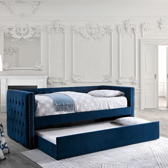 Susanna Navy Daybed w/ Trundle, Navy image