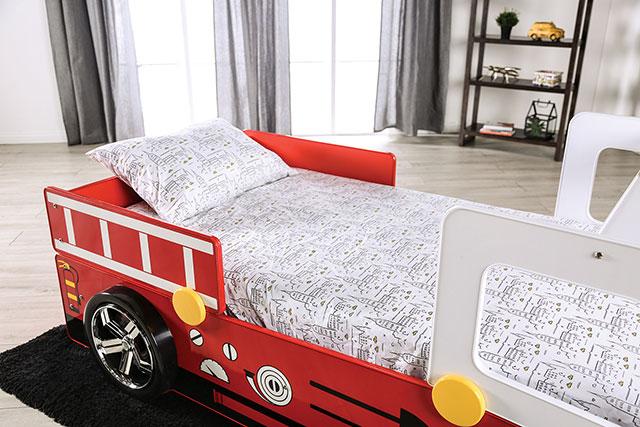 FIERSTALL Twin Bed, Red