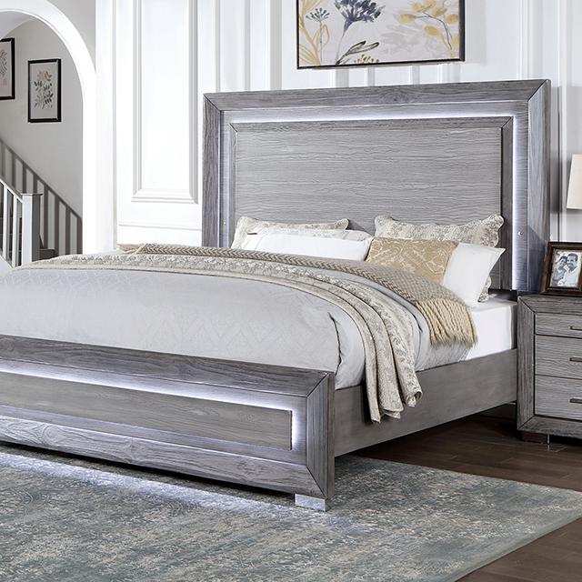 RAIDEN Cal.King Bed, Gray image