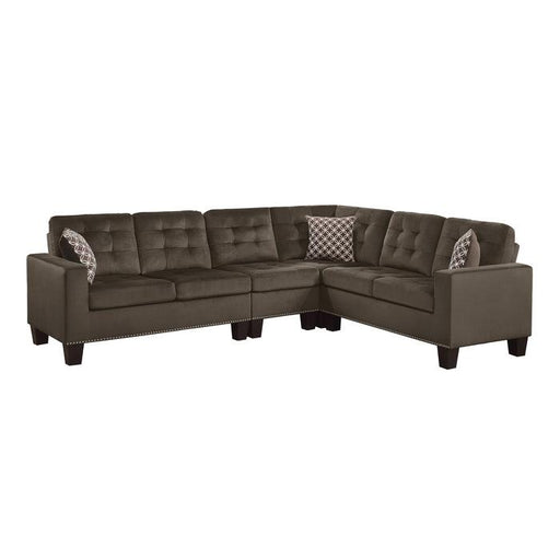 Lantana 2-Piece Reversible Sectional in Chocolate 9957CHSC image