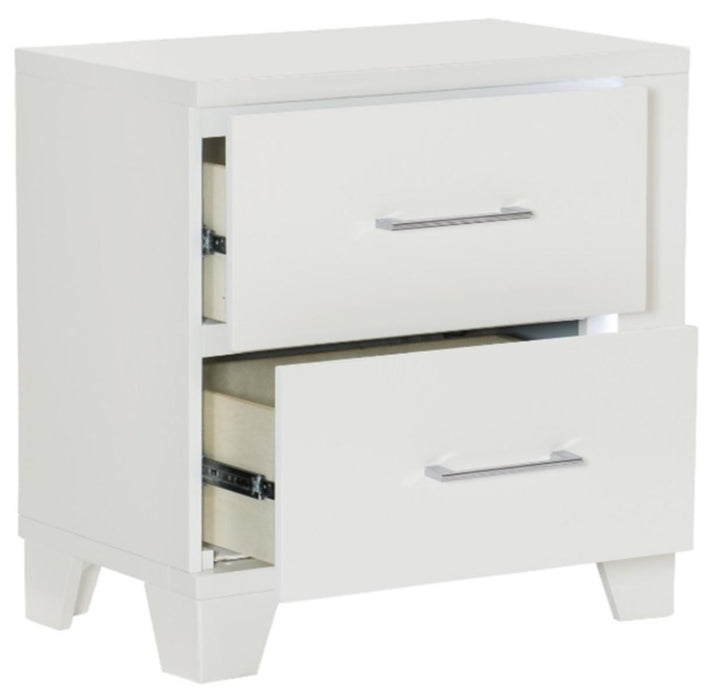 Kerren Nightstand in White 1678W-4