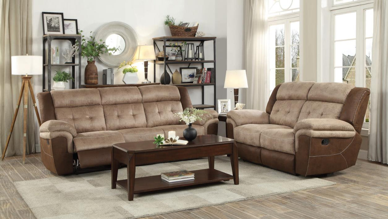 Chai Relcining Sofa in 2 Tones