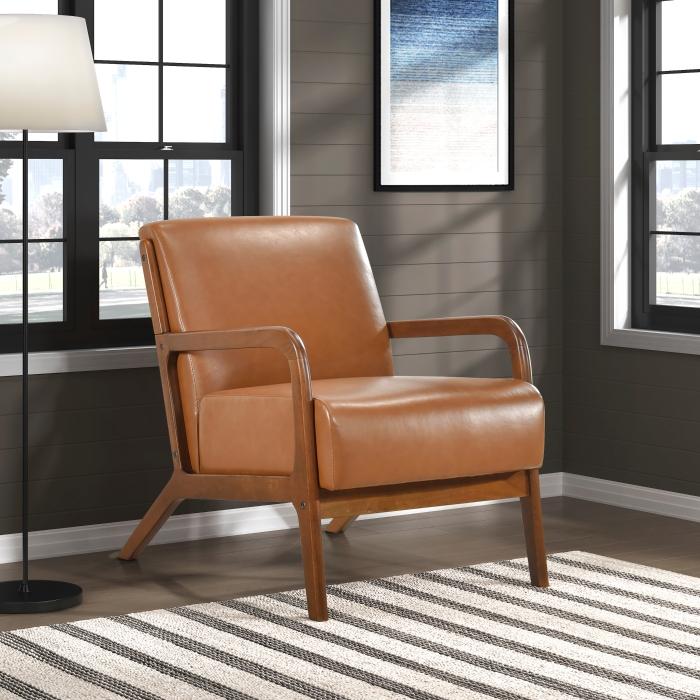 1247BRW-1-Seating Accent Chair