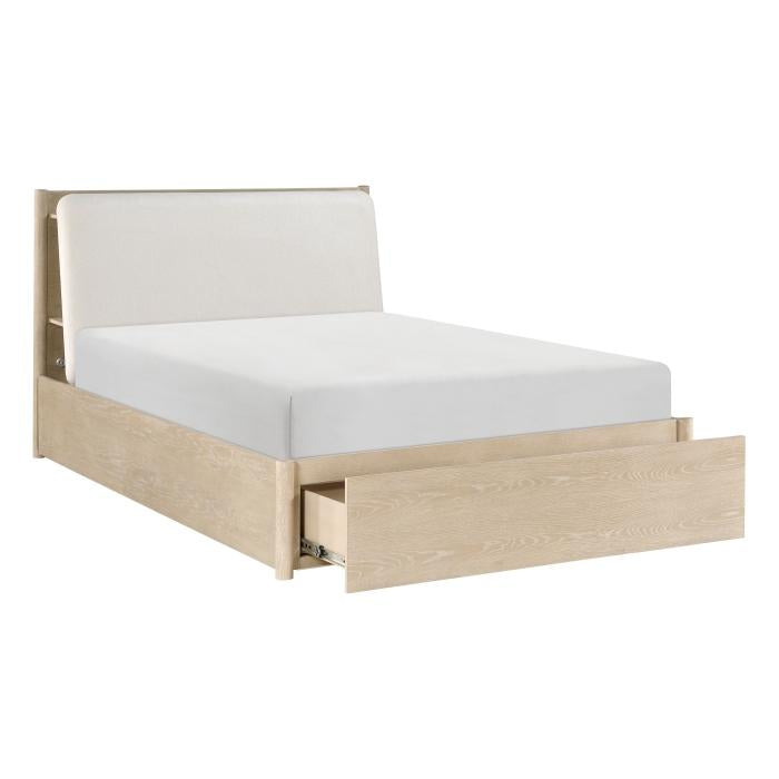 1313NK-1CK-Bedroom (3) California King Platform Bed with Footboard Storage