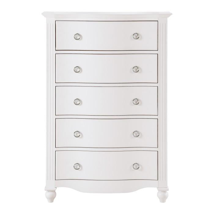 Meghan 5 Drawer Chest in White 2058WH-9 image