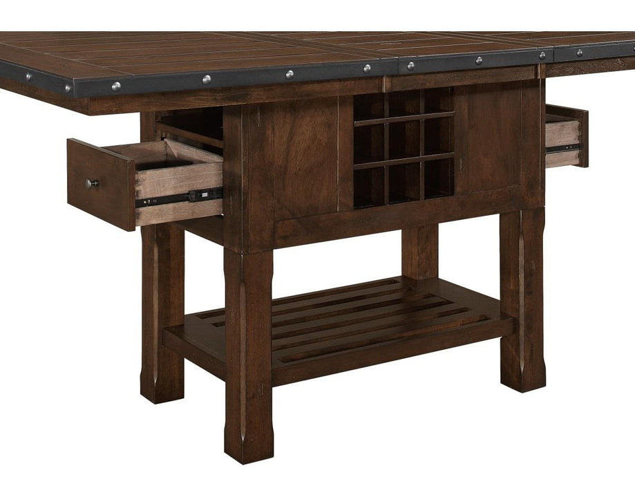 Schleiger Counter Height Dining Table in Dark Brown 5400-36XL