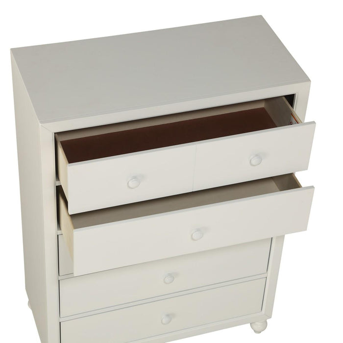 Wellsummer 5 Drawer Chest in White 1803W-9