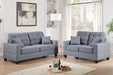 Chixin 2-Pcs Sofa Set/Grey Fabric in Grey/Dark Coffee image