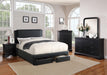 Liihcc Queen Bed/Black Pu in Black / Black image