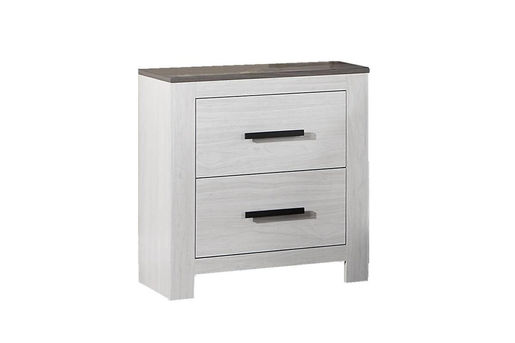 Chuint Night Stand in Whitewash + Smoking Grey image