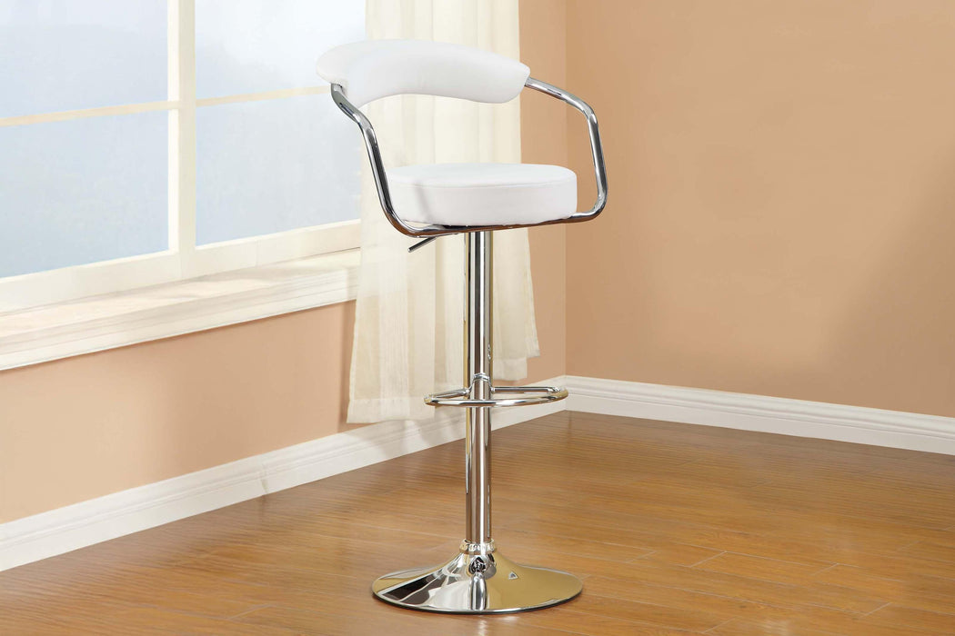 Huifur Adjustable Bar Stool in White image