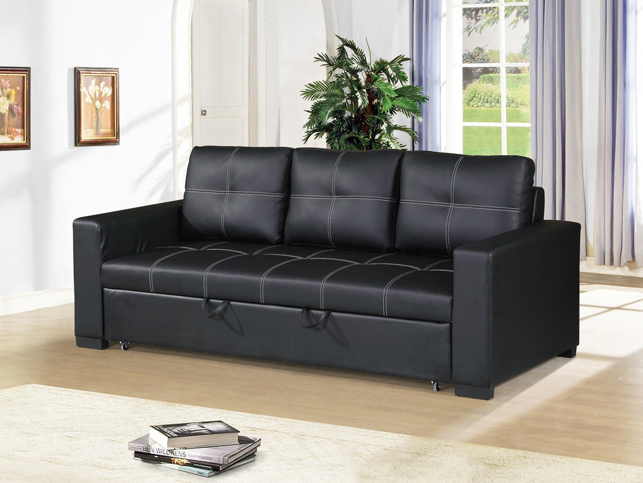 Haoind Convertible Sofa in Black image