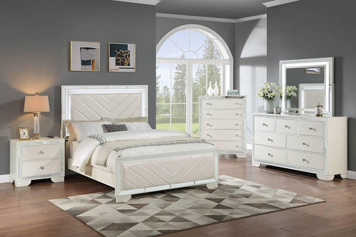 Hothan Queen Bed in Ivory image