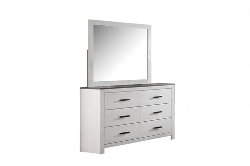 Chuint Dresser in Whitewash + Smoking Grey image