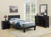 Chyuan Twin Bed in Black / Espresso image