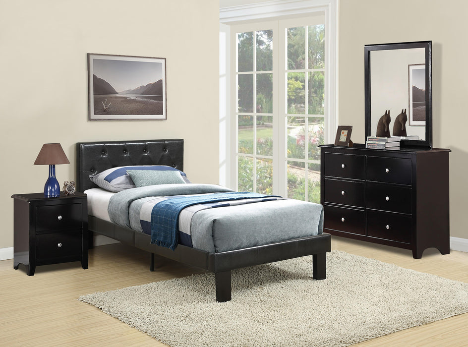 Chyuan Full Bed in Black / Espresso image