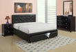 Liihcc Full Bed W/Drawer-Black Pu in Black / Black image