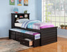 Mcraft Twin Bed W/Trundle-Black W. Drawers in Black image