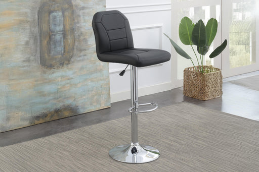 Sopfur Adjustable Bar Stool in Black Pu image