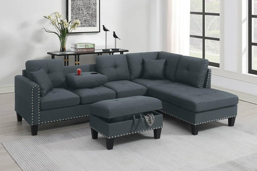 Taiyus 3-Pcs Sectional Set in Charcoal image