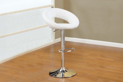 Sopfur Adjustable Bar Stool in White image