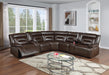 Taiyus Power Motion Sectional in Brown image