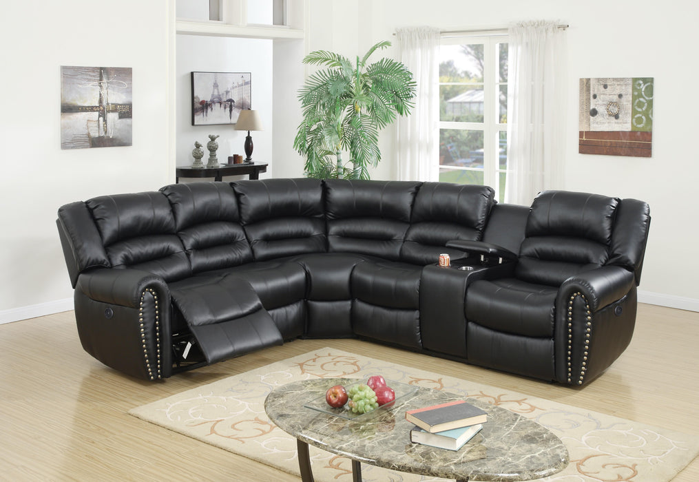 Uefurn 3-Pc Sectional Set in Black image