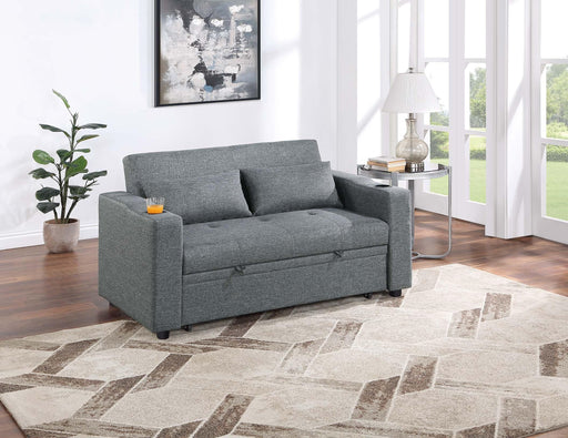 Uniqvn Convertible Sofa in Black Gray image