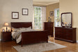 Vfvnco Eastern King Louis Phillippe Bed - Cherry in Cherry image