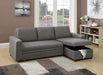 Vphong 2-Pcs Sectional Set in Ash Black / Espresso image