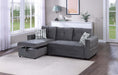 Yanlin Convertible Sectional in Gray image