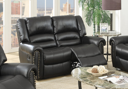 Uefurn Reclining Loveseat in Black image