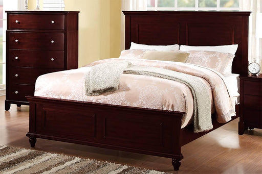 Vfvnco Queen Bed-Dark Cherry in Dark Cherry image