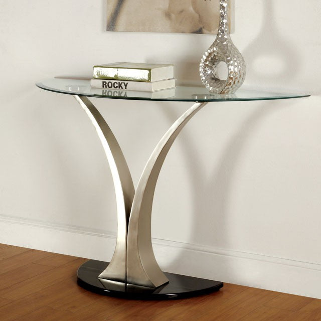 VALO Satin Plated/Black Sofa Table image